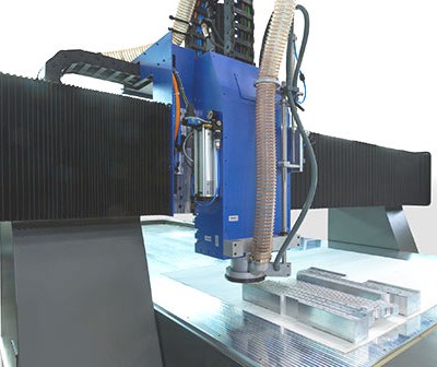 Fräsmaschine WiTEC der Wissner Maschinenbau GmbH, faltenbalg,fräskopf,fräse,