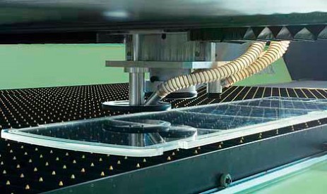 Laserpinole mit Ober- und Unterabsaugung. pinole,laserpinole,