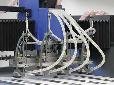 Mehrspindelkopf mit festen Spindelabständen. mehrspindel,fräsmaschine,